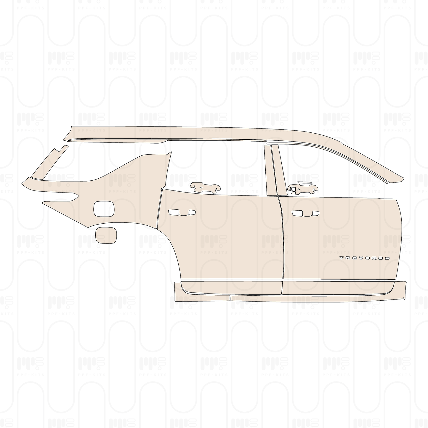 PPF prédécoupé Chevrolet Traverse LS 2026