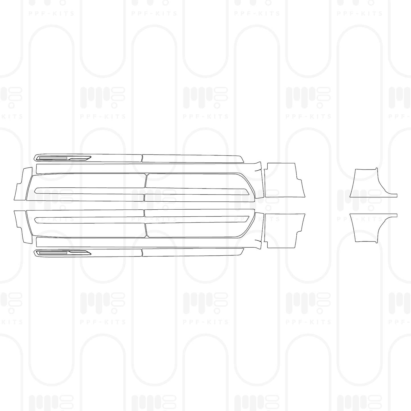 PPF prédécoupé Chevrolet Silverado 1500 High Country 2026