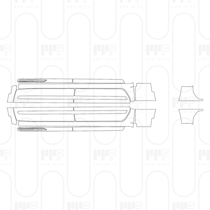 PPF prédécoupé Chevrolet Silverado 1500 High Country 2026