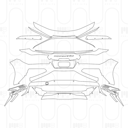 PPF prédécoupé Chevrolet Corvette E-Ray Coupe 2026