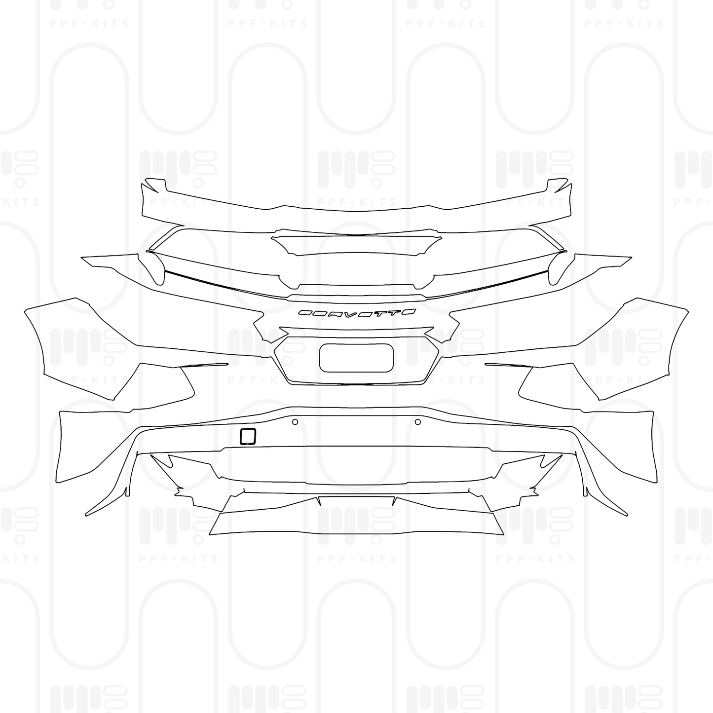 PPF prédécoupé Chevrolet Corvette Stingray Convertible 2026