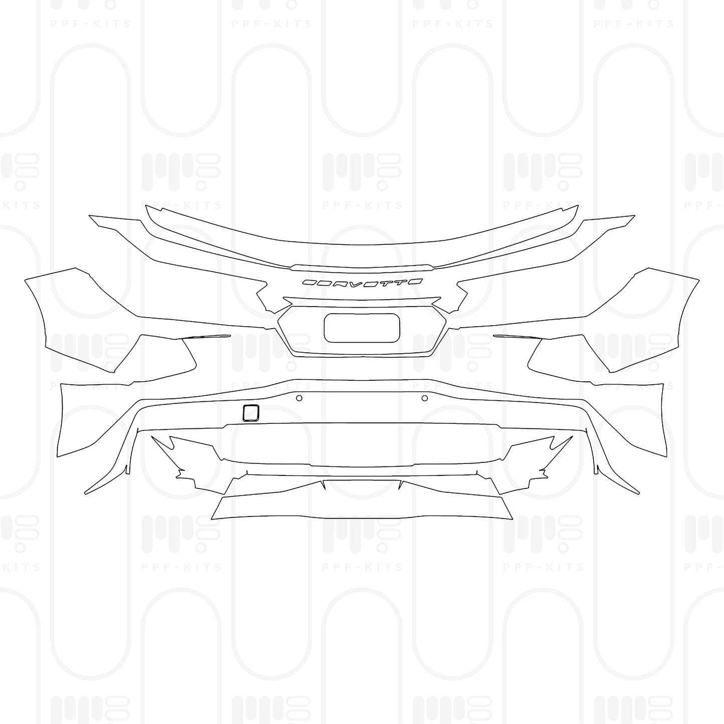 PPF prédécoupé Chevrolet Corvette Stingray Convertible 2026