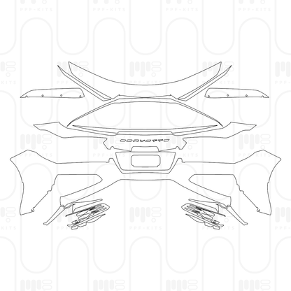PPF prédécoupé Chevrolet Corvette Z06 Coupe 2026