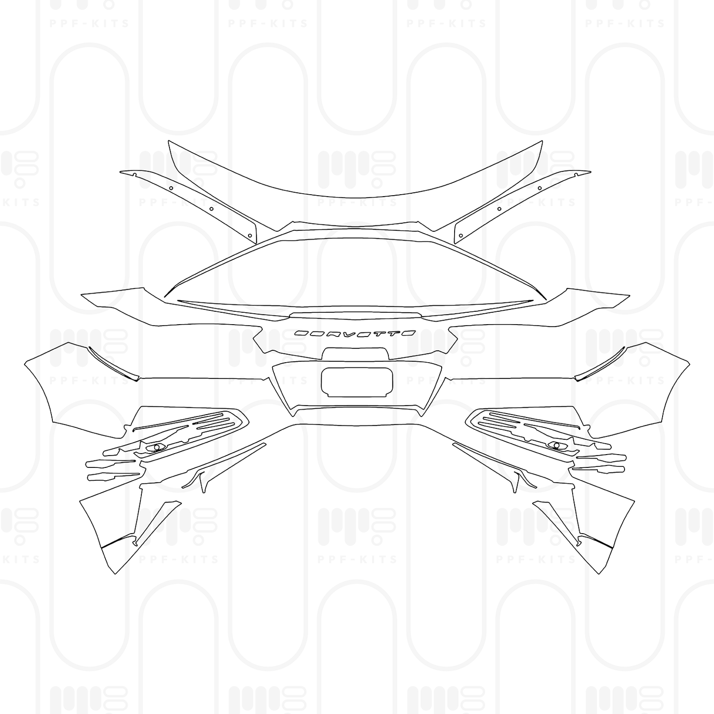 PPF prédécoupé Chevrolet Corvette Z06 Coupe 2026
