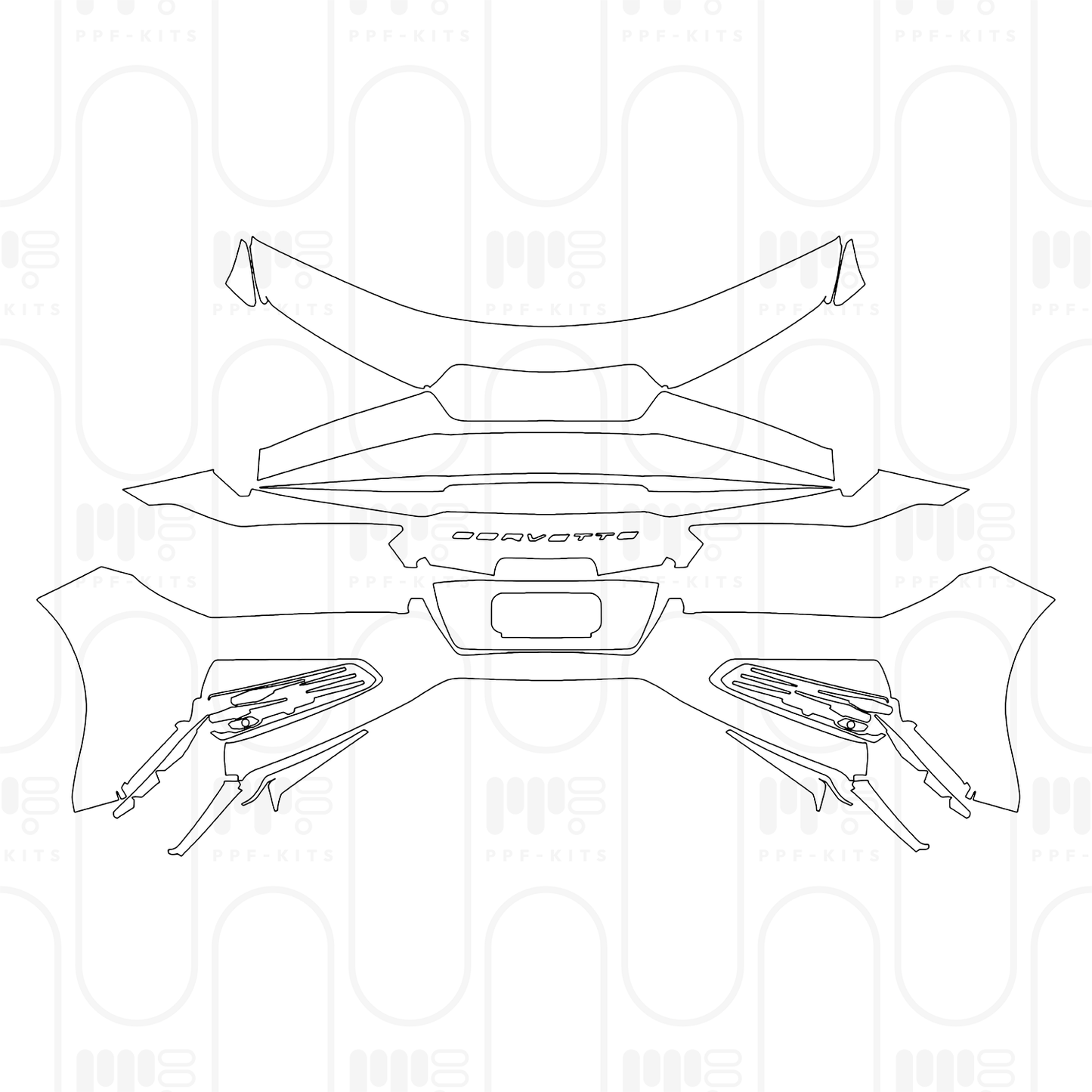 PPF prédécoupé Chevrolet Corvette Z06 Coupe 2026