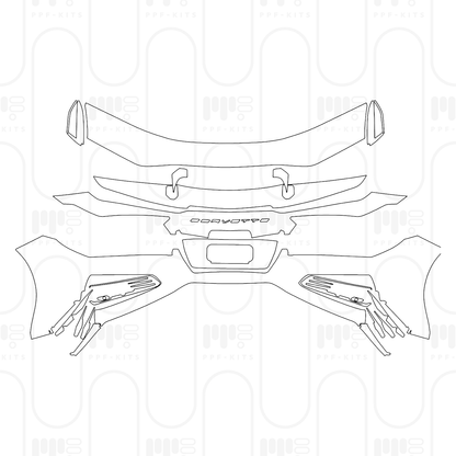PPF prédécoupé Chevrolet Corvette Z06 Coupe 2026