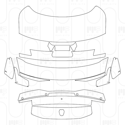 PPF prédécoupé Ford Mustang Fastback Dark Horse 2026