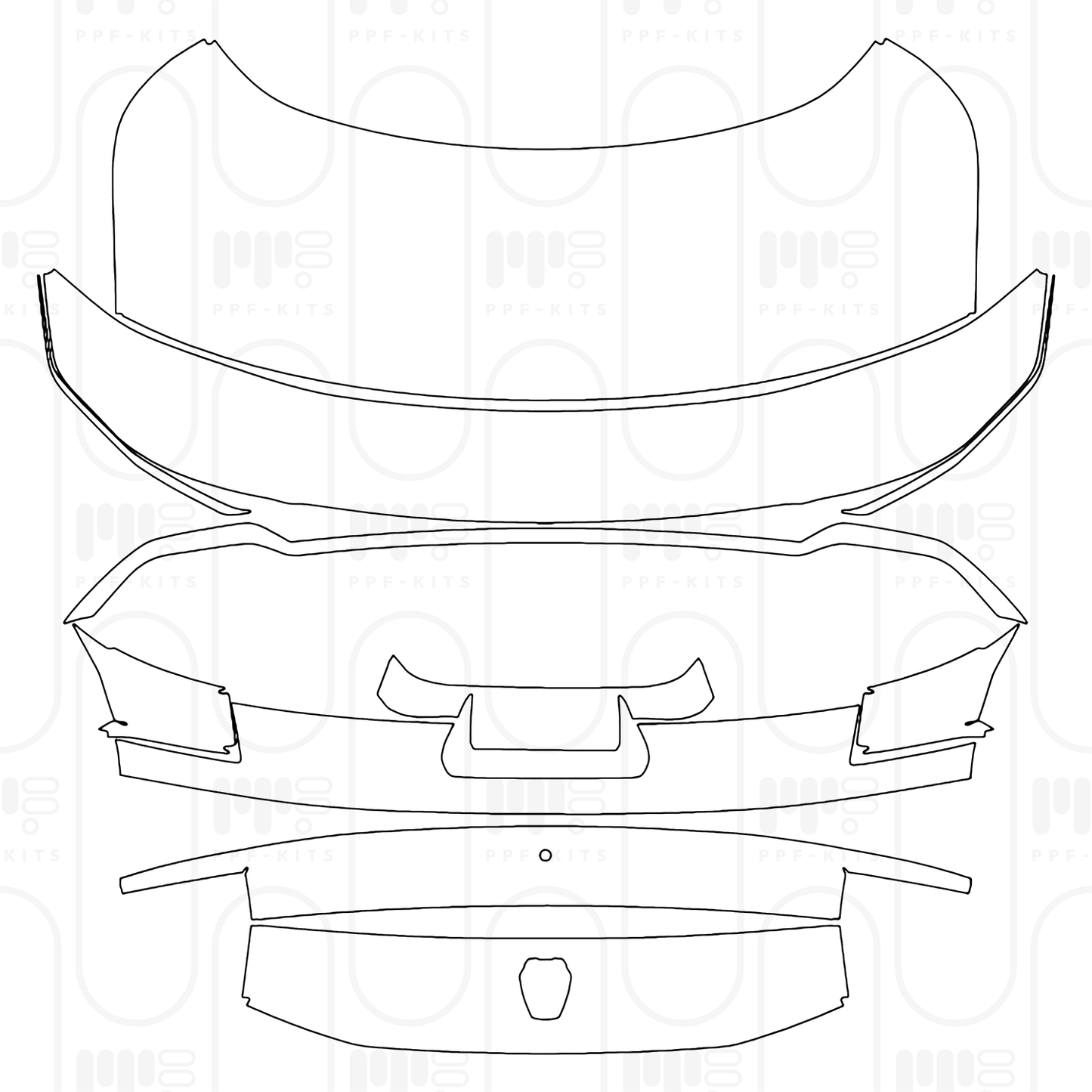 PPF prédécoupé Ford Mustang Fastback Dark Horse 2026