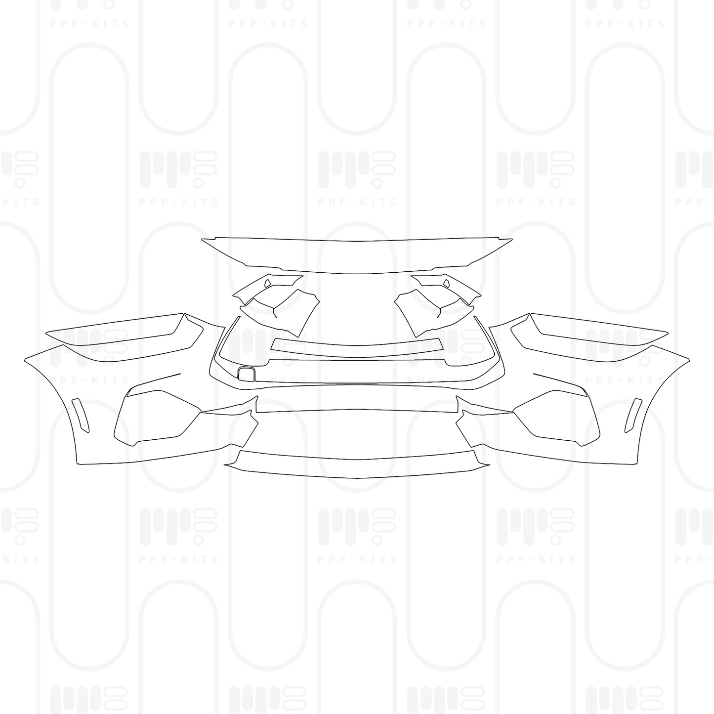 PPF prédécoupé Ford Mustang Fastback GT 2026