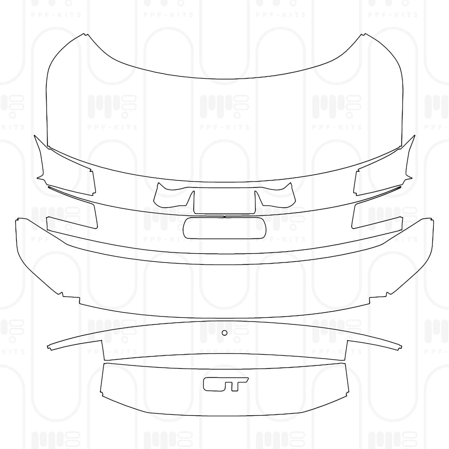 PPF prédécoupé Ford Mustang Fastback GT 2026