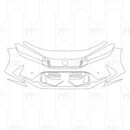 PPF prédécoupé Honda Civic Type R 2026
