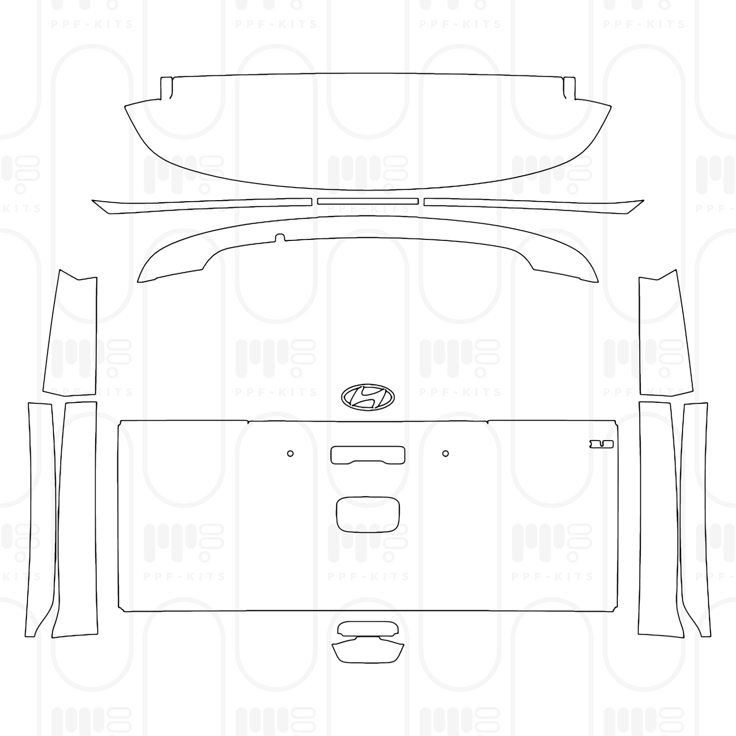 PPF prédécoupé Hyundai Staria Base 2026