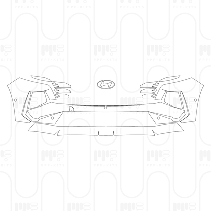 PPF prédécoupé Hyundai Tucson (US) Base 2026