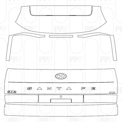 PPF prédécoupé Hyundai Santa Fe (CN) 2026