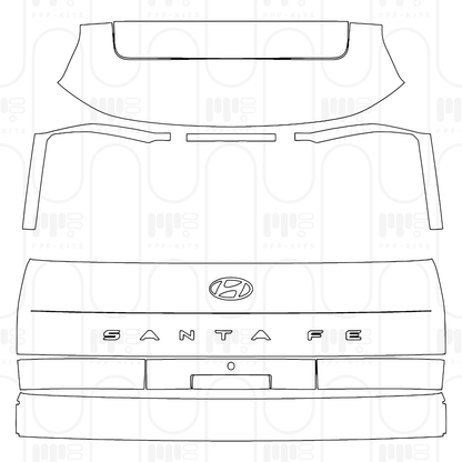 PPF prédécoupé Hyundai Santa Fe (Au) 2026