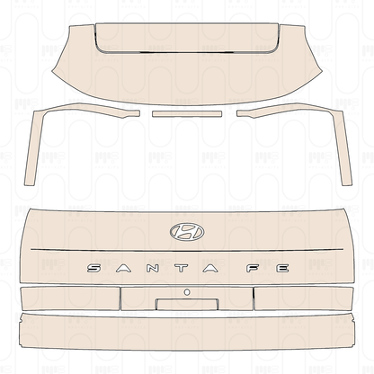 PPF prédécoupé Hyundai Santa Fe (Au) 2026