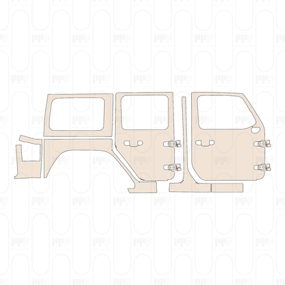 PPF prédécoupé JEEP Wrangler 4 Door Sport 2026