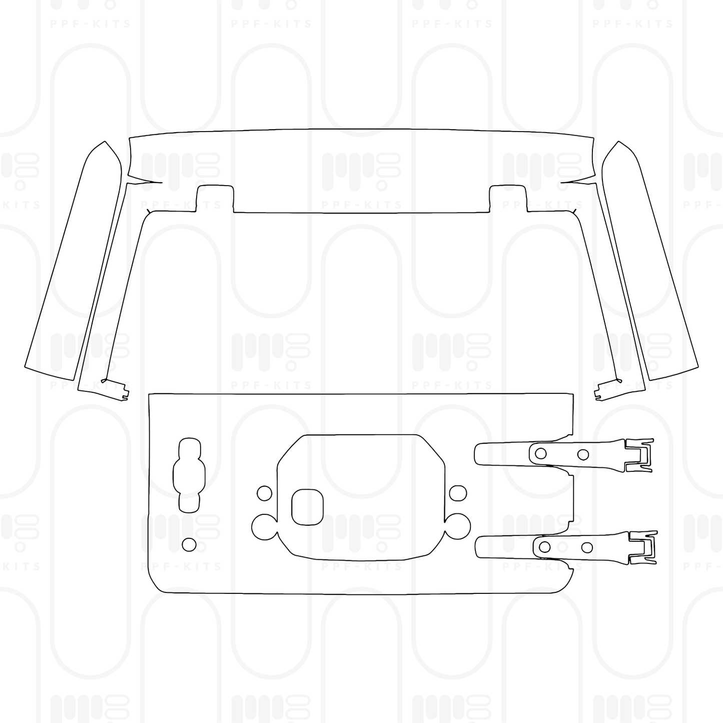 PPF prédécoupé JEEP Wrangler 4 Door Willys 2026