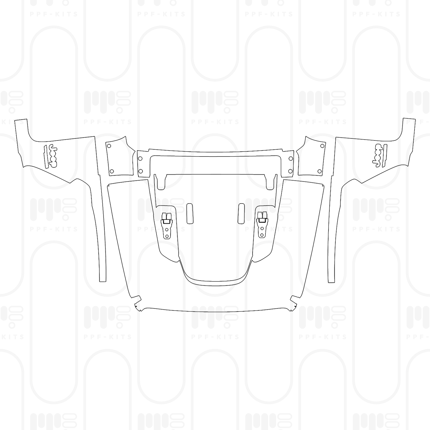 PPF prédécoupé JEEP Wrangler 4 Door Rubicon X 2026