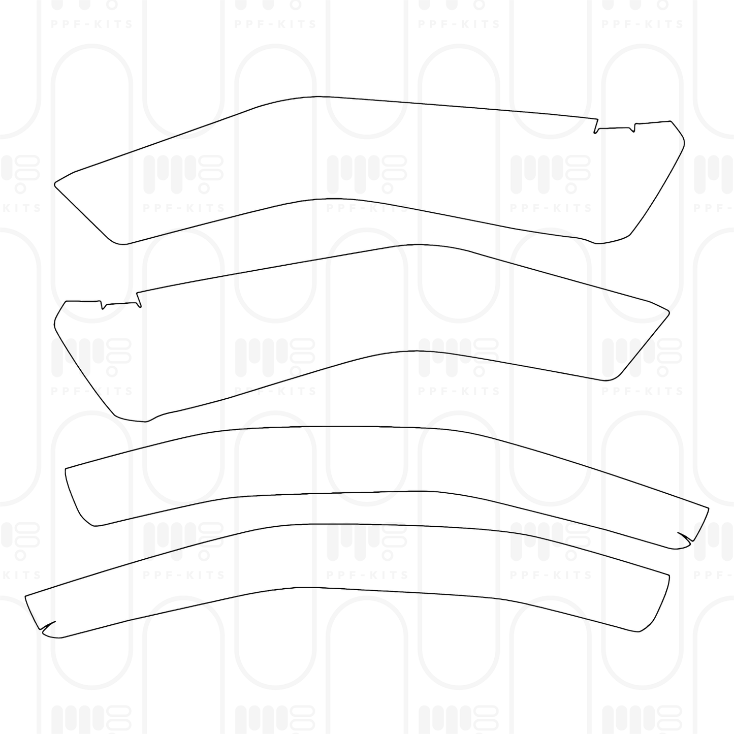 PPF prédécoupé JEEP Wrangler 4 Door Rubicon X 2026