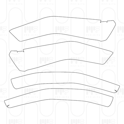 PPF prédécoupé JEEP Wrangler 4 Door Rubicon X 2026