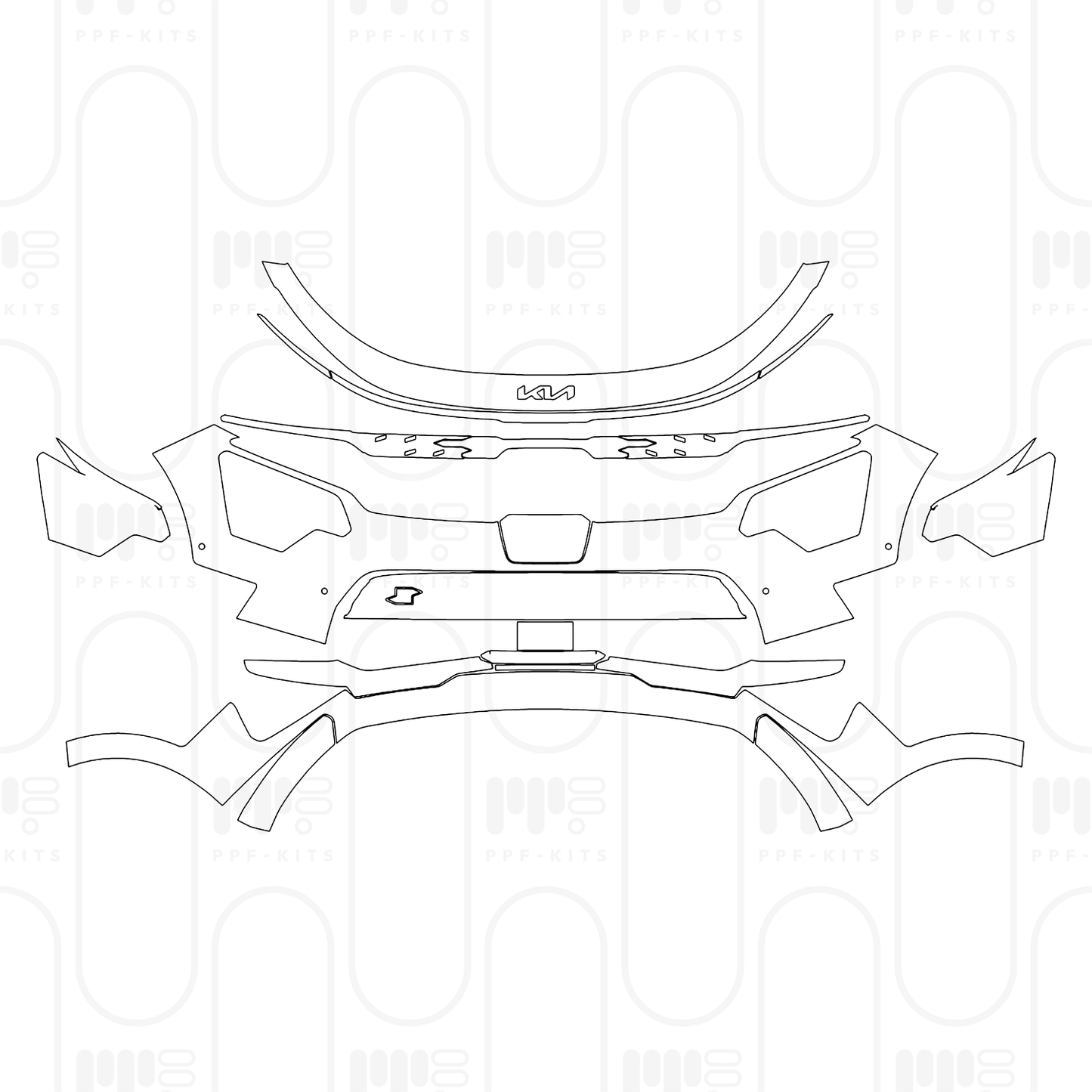 PPF prédécoupé KIA Niro EV (US) Wind 2026