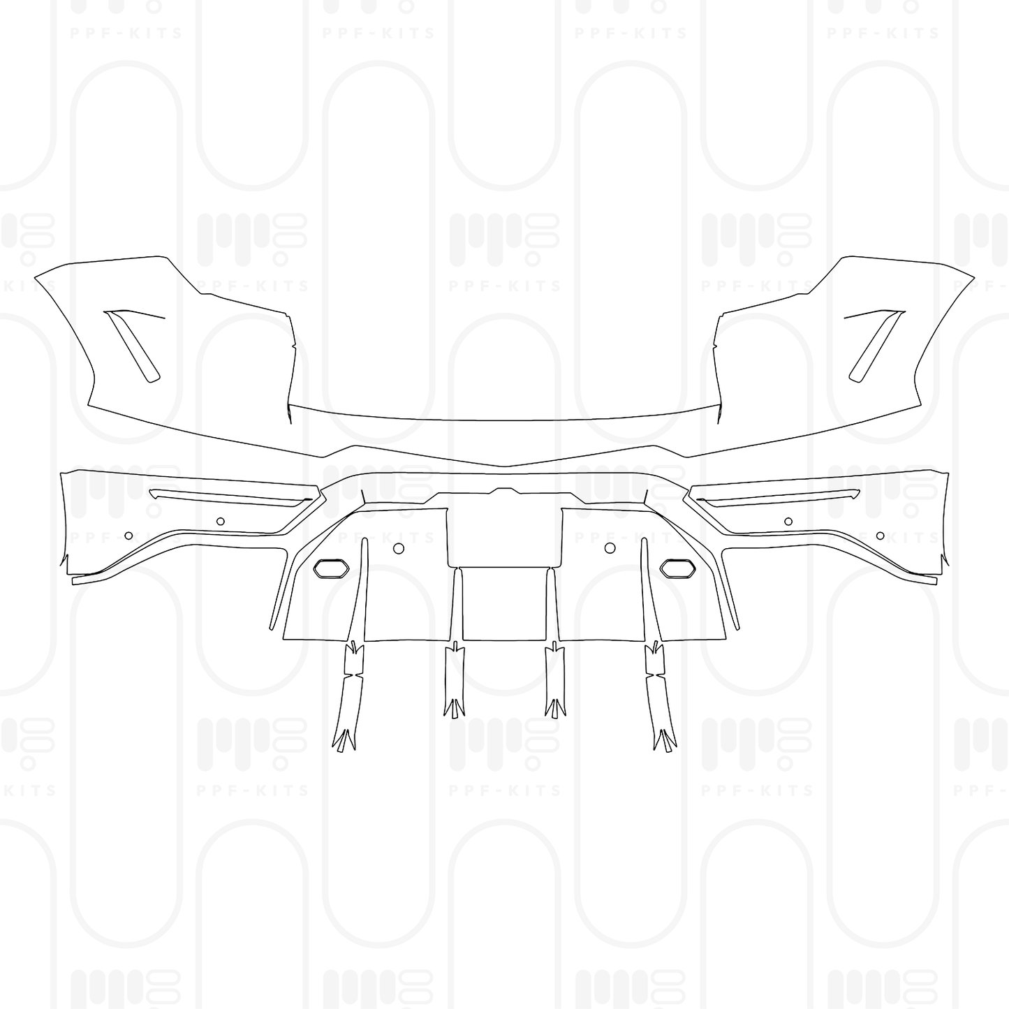 PPF prédécoupé Lamborghini Urus SE 2026