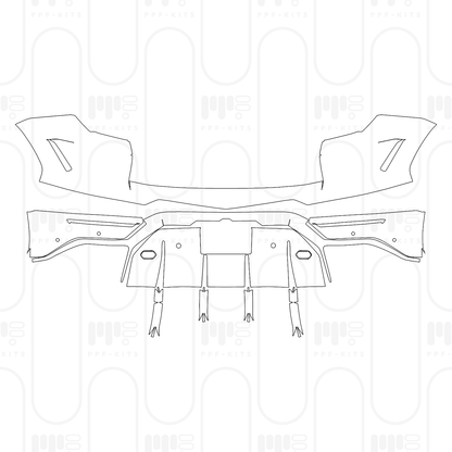 PPF prédécoupé Lamborghini Urus SE 2026