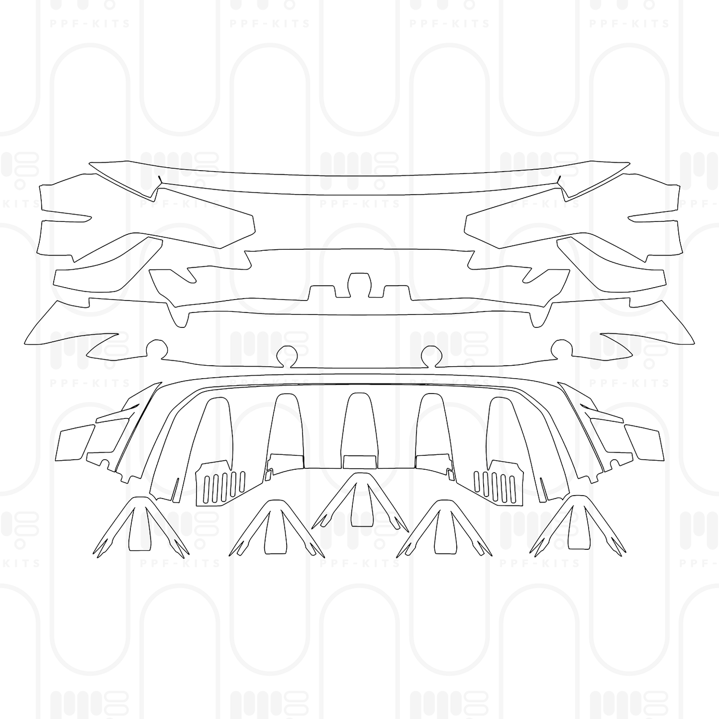 PPF prédécoupé Lamborghini Huracan Sterrato 2026