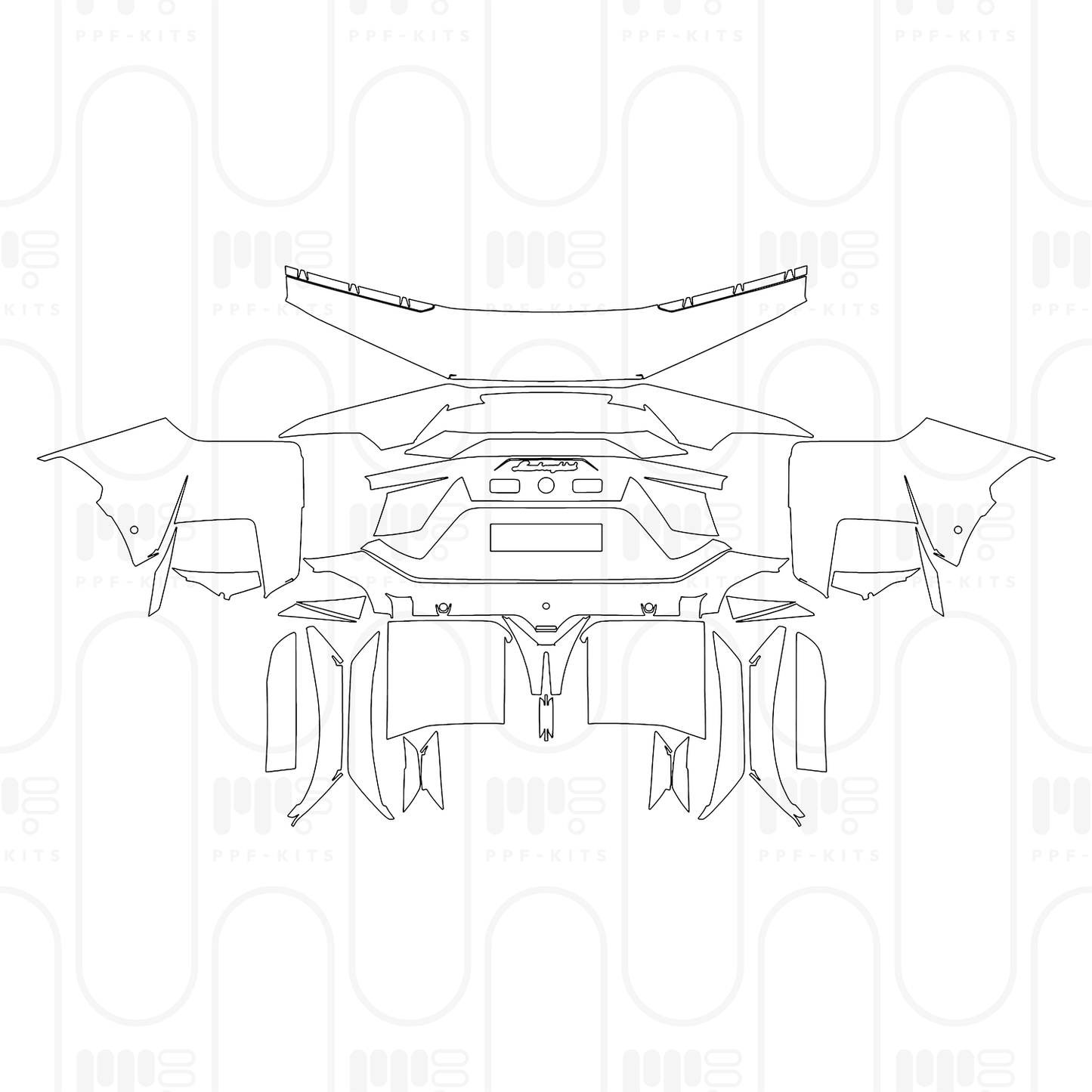 PPF prédécoupé Lamborghini Temerario 2026