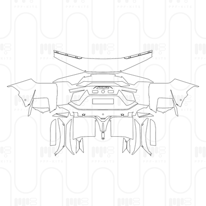 PPF prédécoupé Lamborghini Temerario 2026