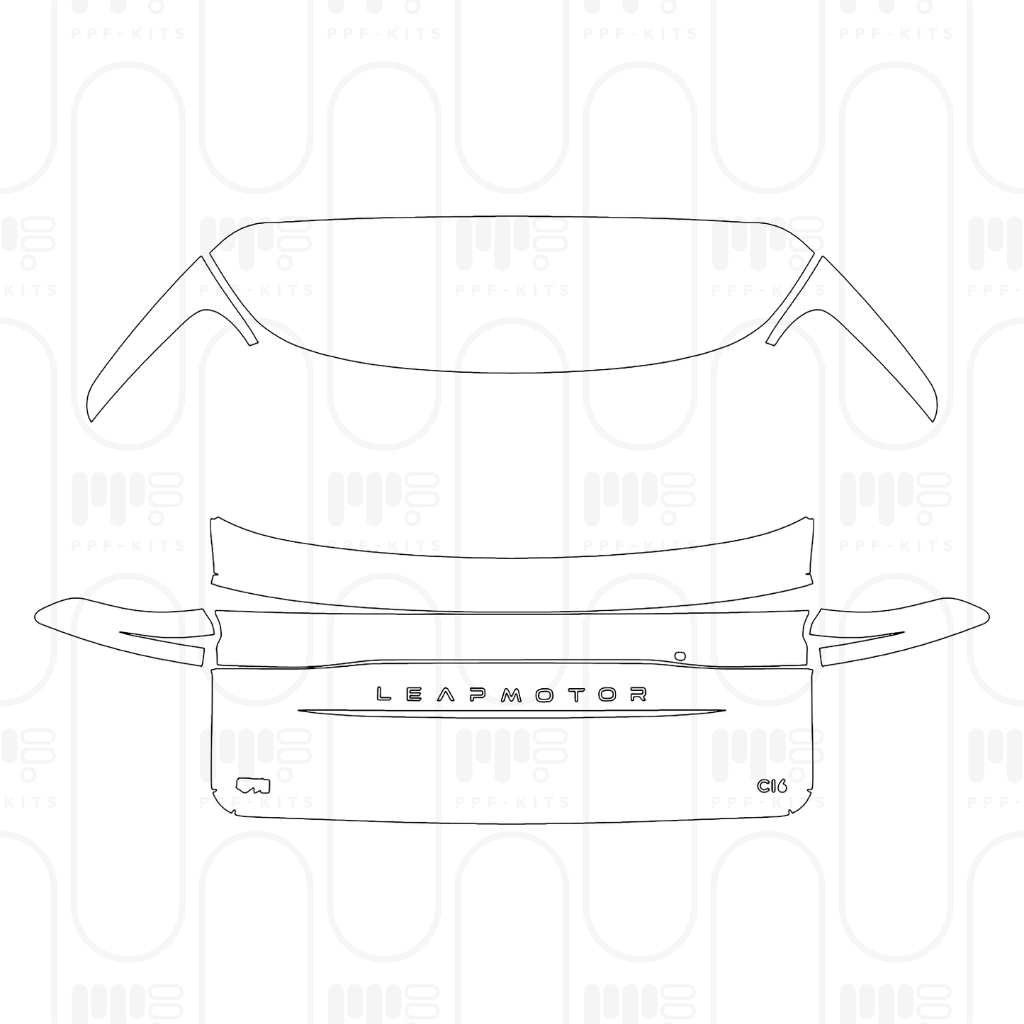 PPF prédécoupé Leapmotor C16 Range Extended 2026