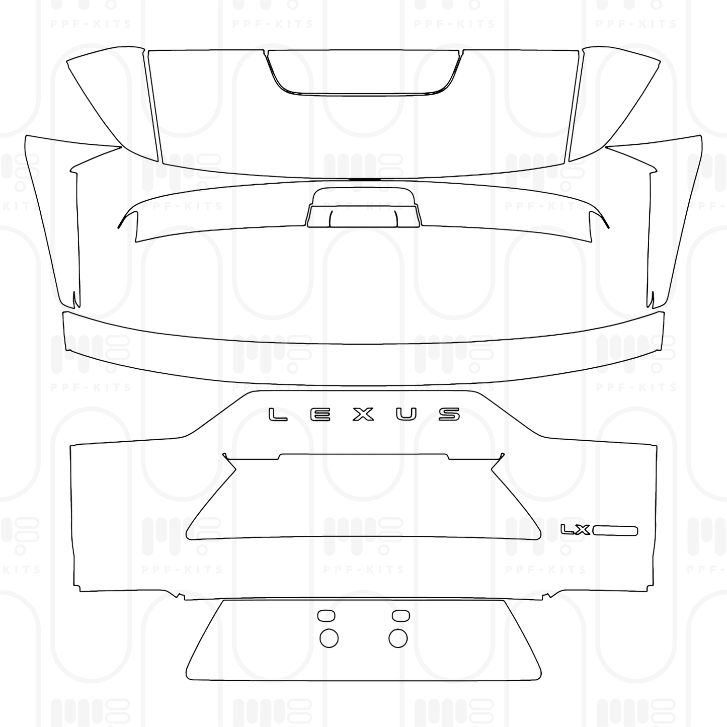 PPF prédécoupé Lexus LX Luxury 2026