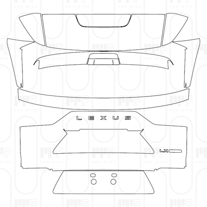 PPF prédécoupé Lexus LX Luxury 2026