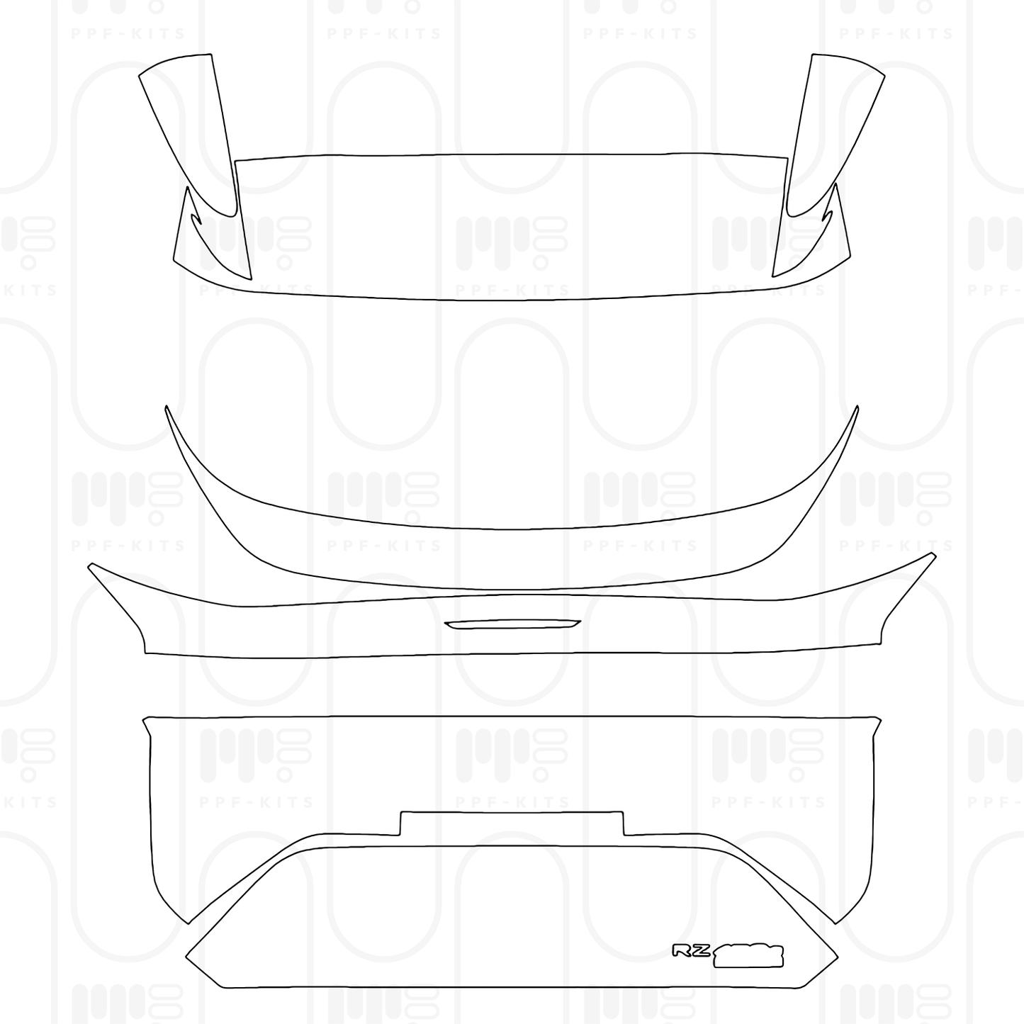 PPF prédécoupé Lexus RZ 2026