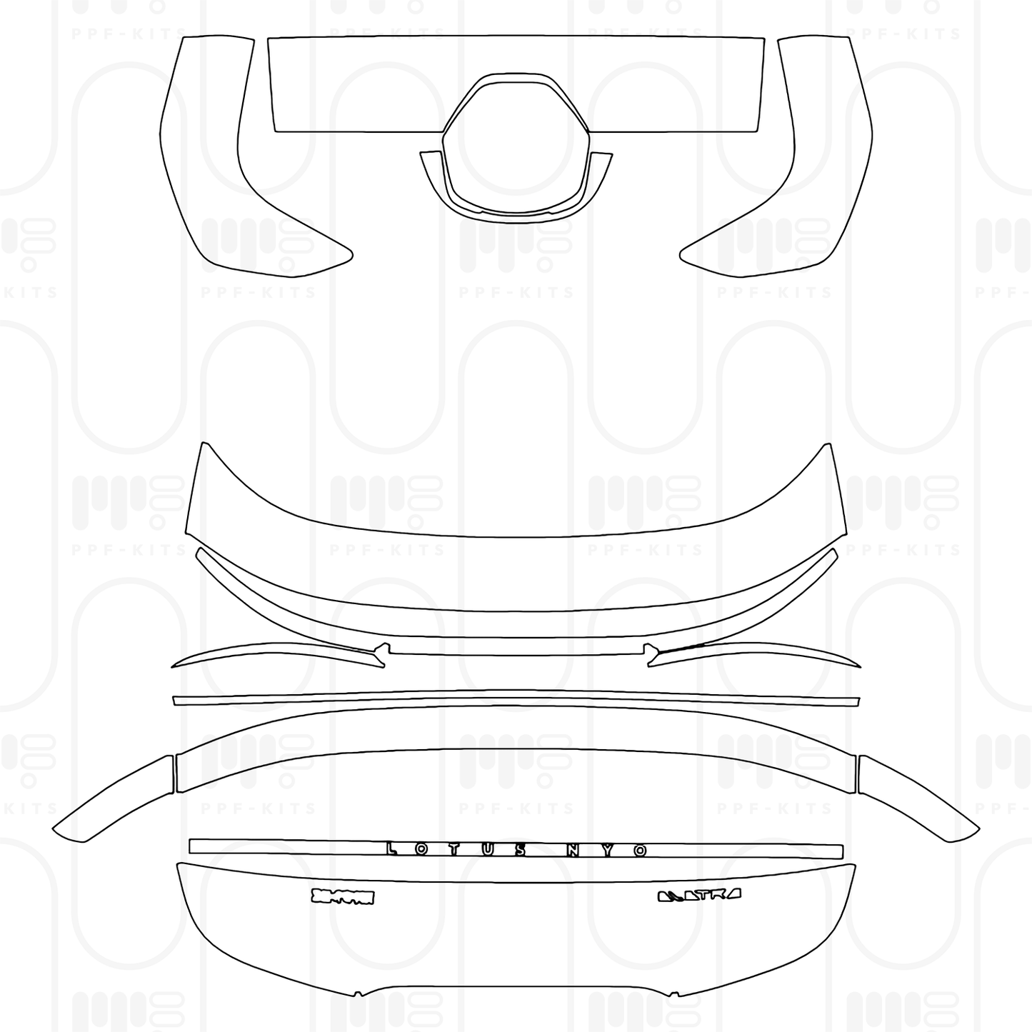 PPF prédécoupé Lotus Eletre 2026