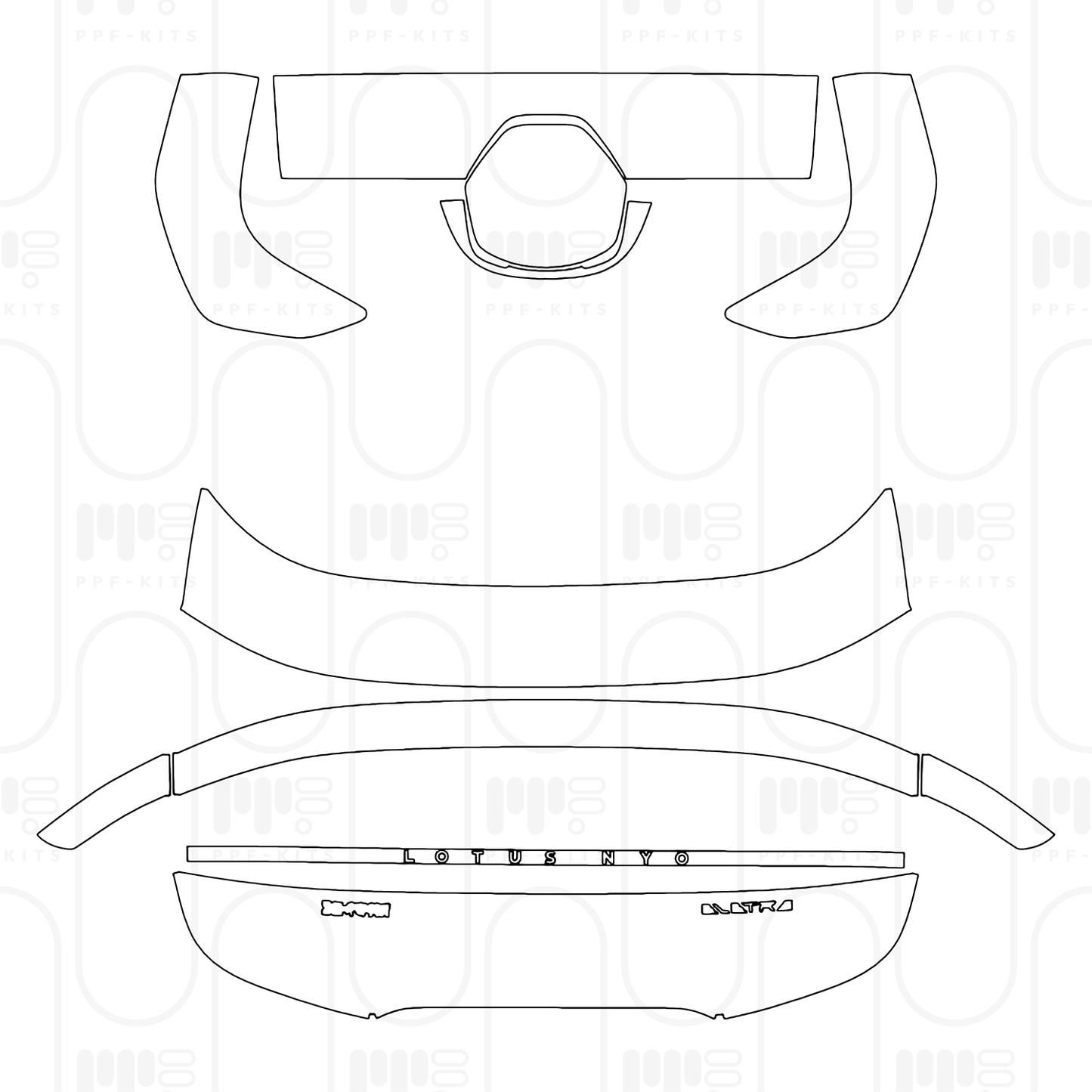 PPF prédécoupé Lotus Eletre 2026