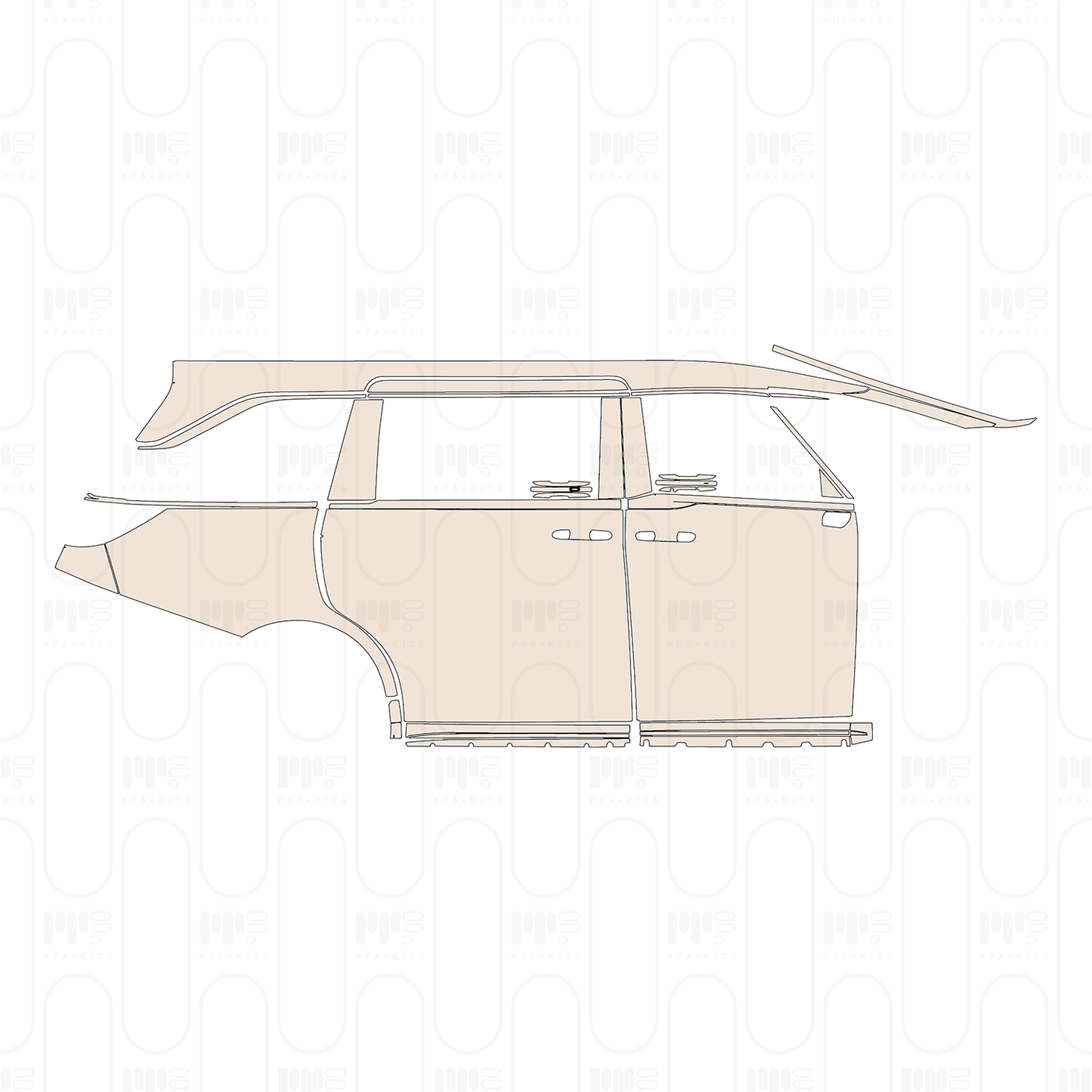 PPF prédécoupé Lexus LM 2026