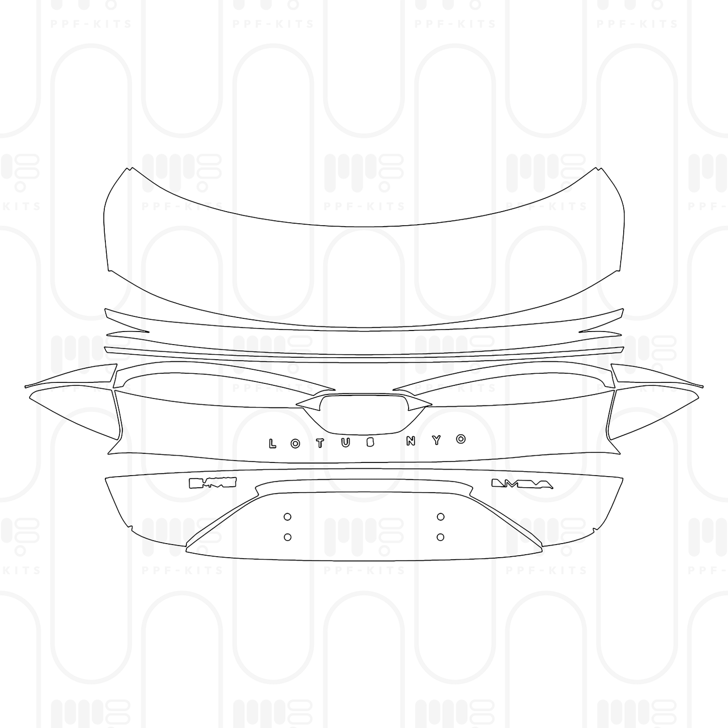 PPF prédécoupé Lotus Emeya 2026