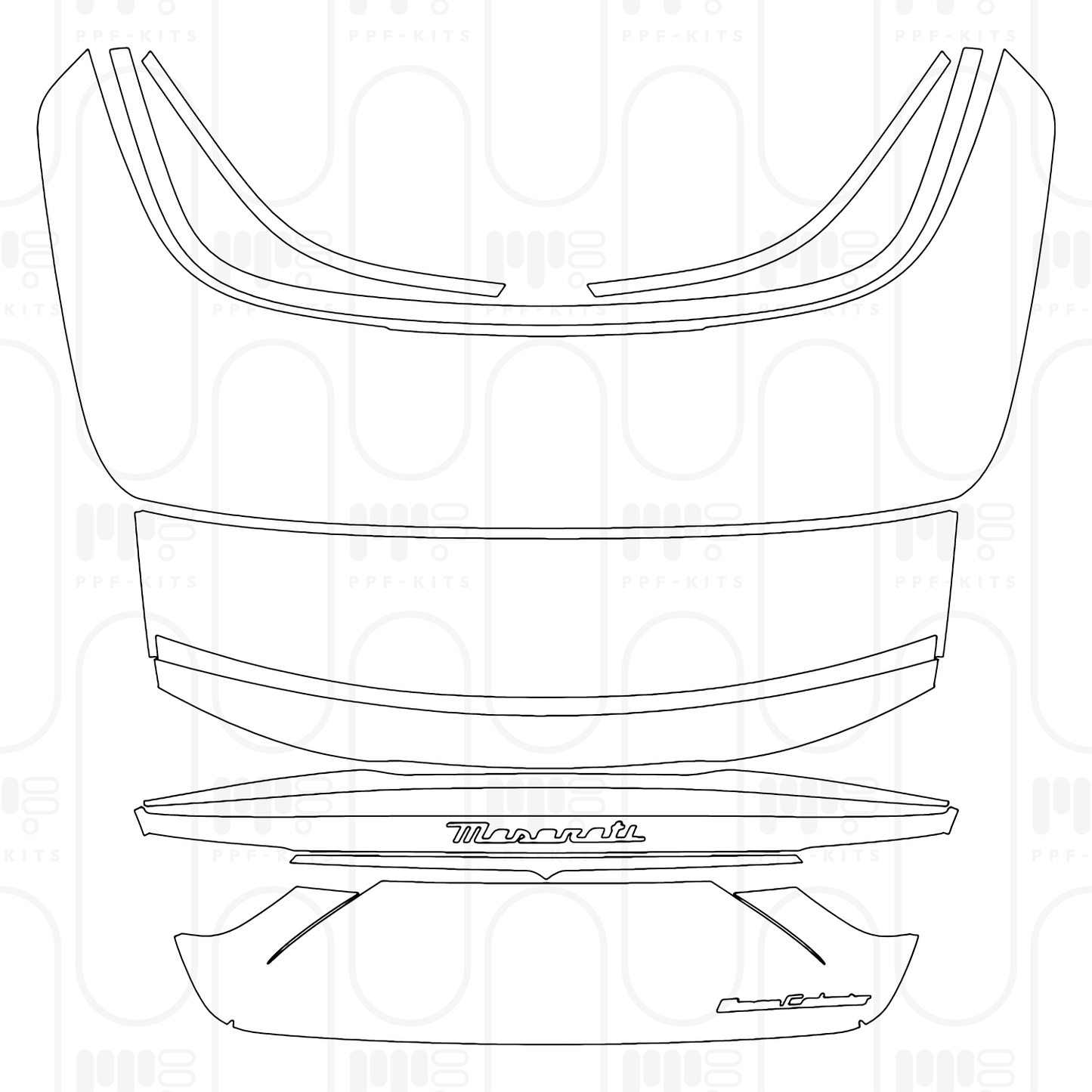 PPF prédécoupé Maserati GranCabrio Trofeo 2026