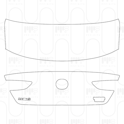 PPF prédécoupé Mazda Axela (Mazda 3) Sedan 2026