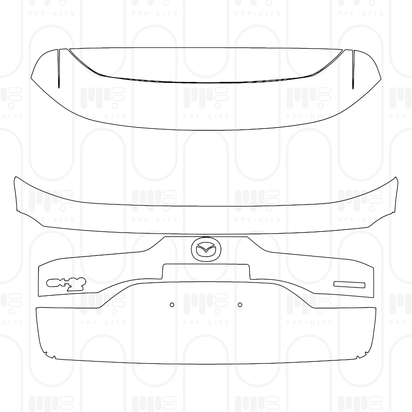 PPF prédécoupé Mazda CX-80 (EU) Homura 2026