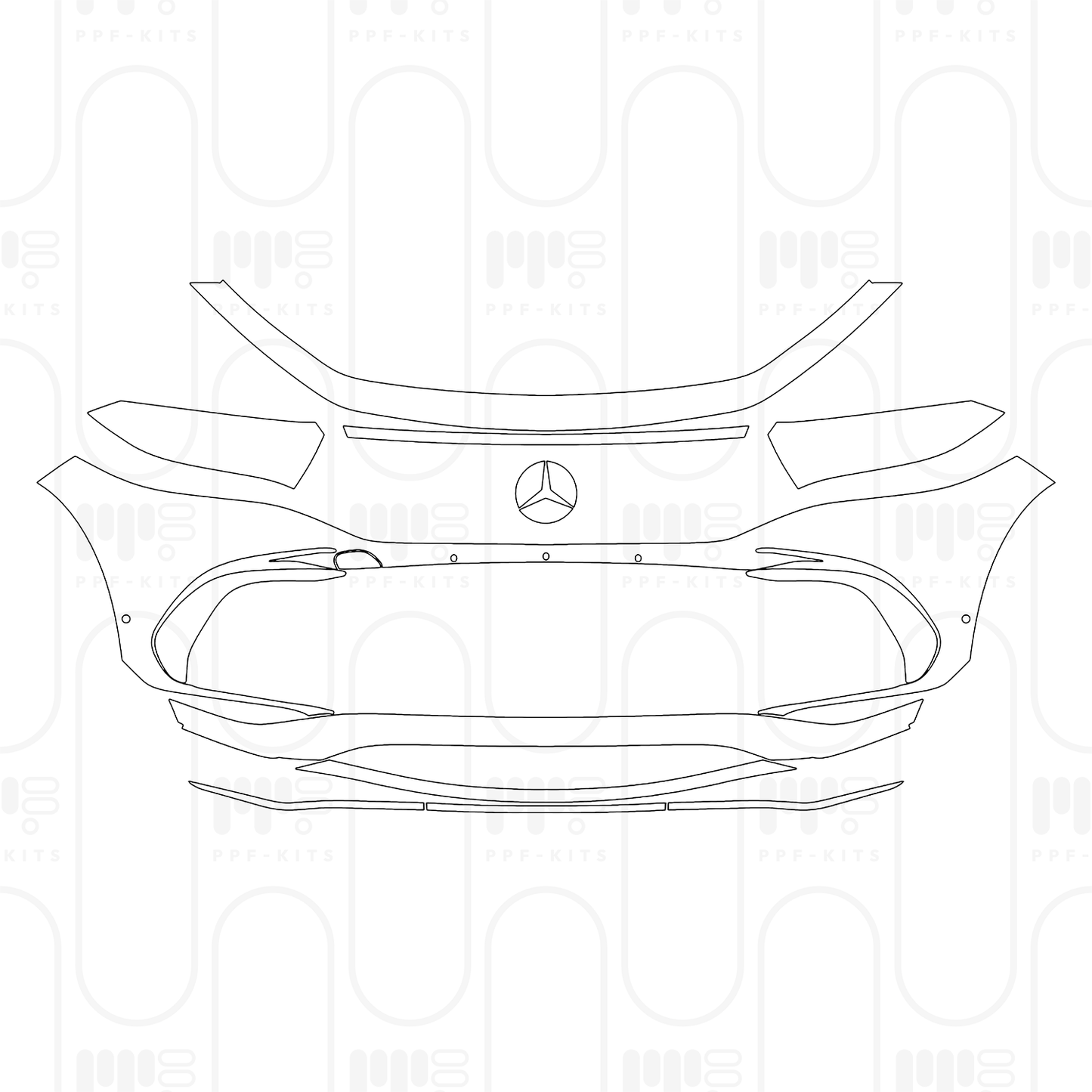 PPF prédécoupé Mercedes-Benz EQA (CN) AMG Line 2026