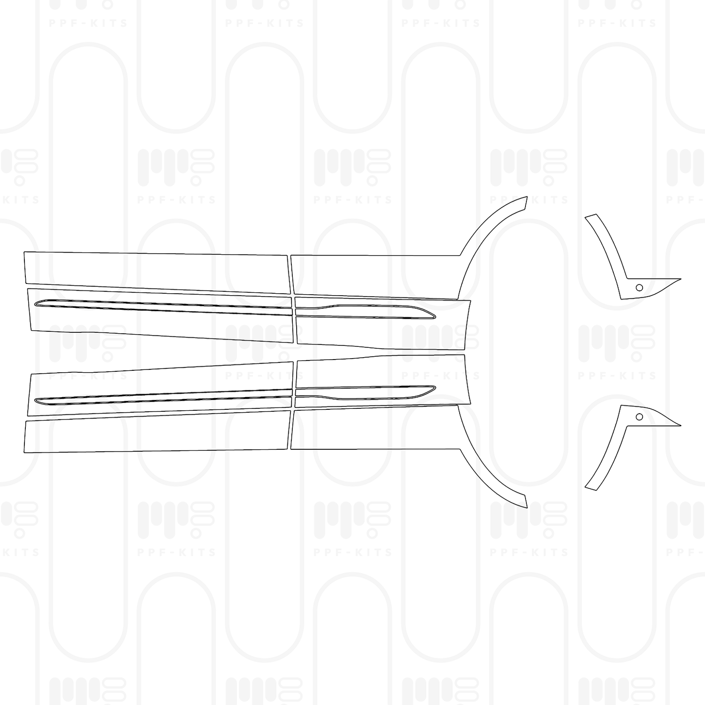 PPF prédécoupé Mercedes-Benz EQA (CN) AMG Line 2026