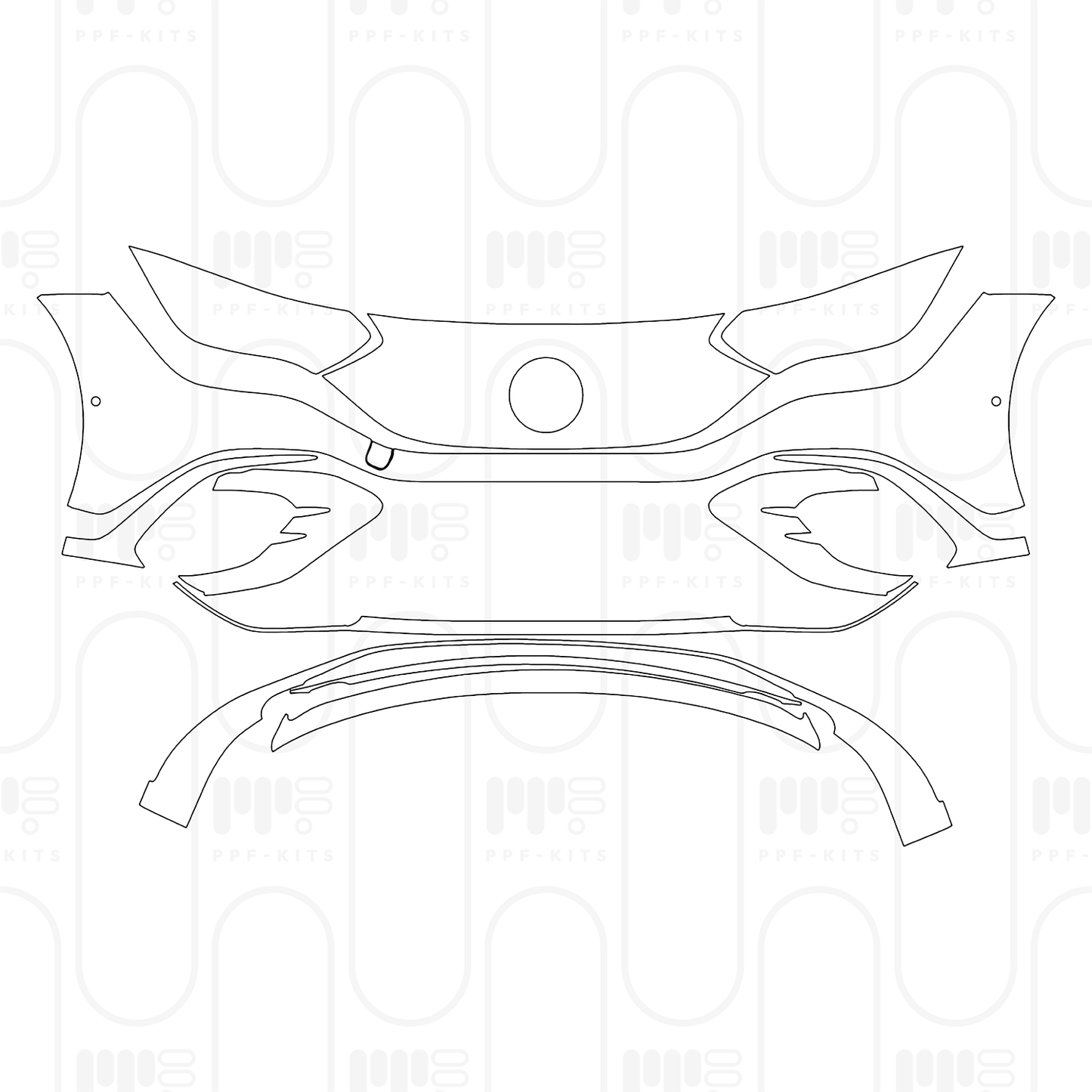 PPF prédécoupé Mercedes-Benz EQE AMG Line 2026