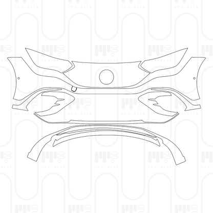 PPF prédécoupé Mercedes-Benz EQE AMG Line 2026