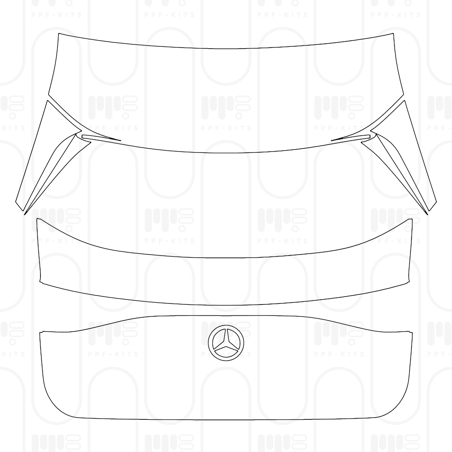 PPF prédécoupé Mercedes-Benz EQE SUV AMG 53 2026