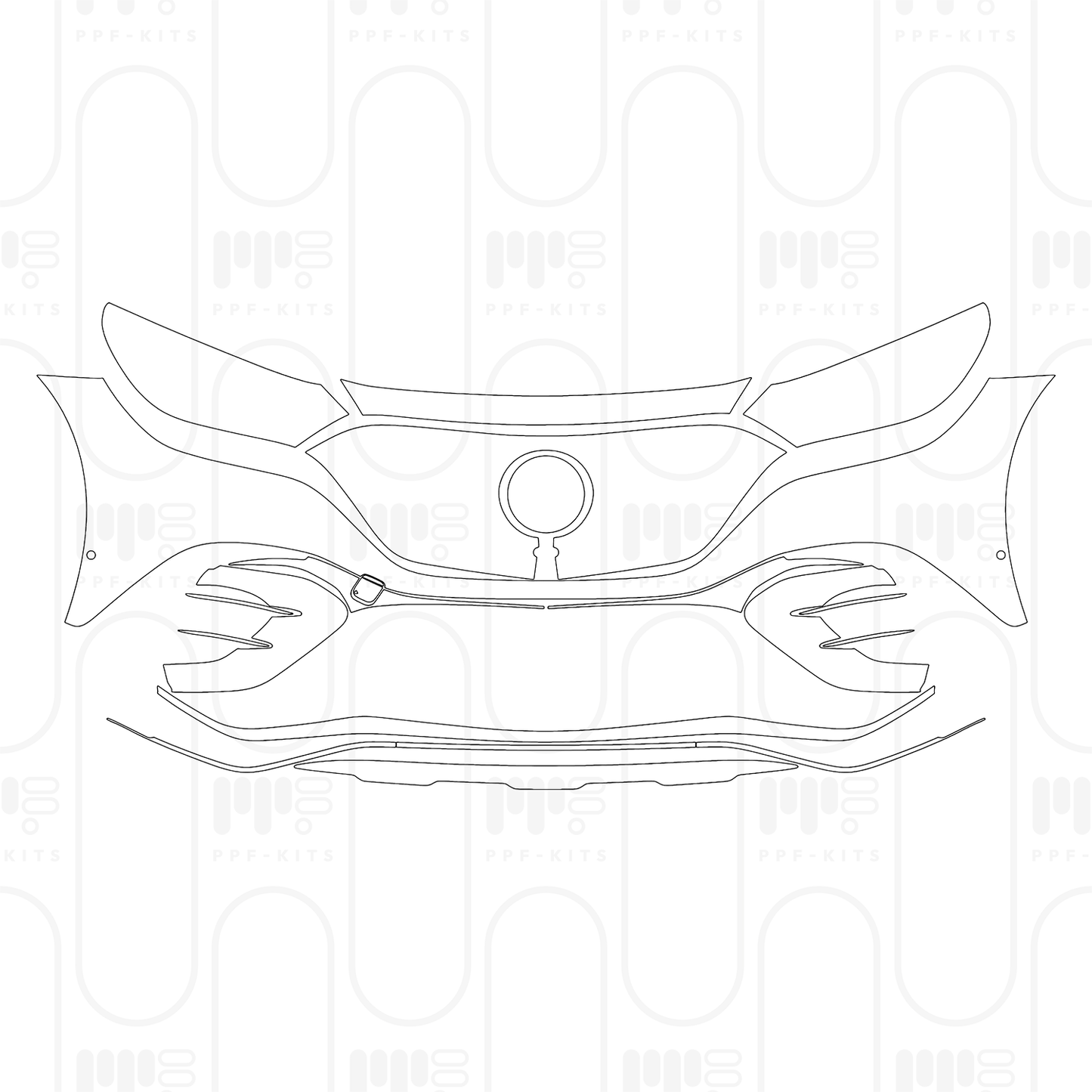 PPF prédécoupé Mercedes-Benz EQE SUV AMG Line 2026