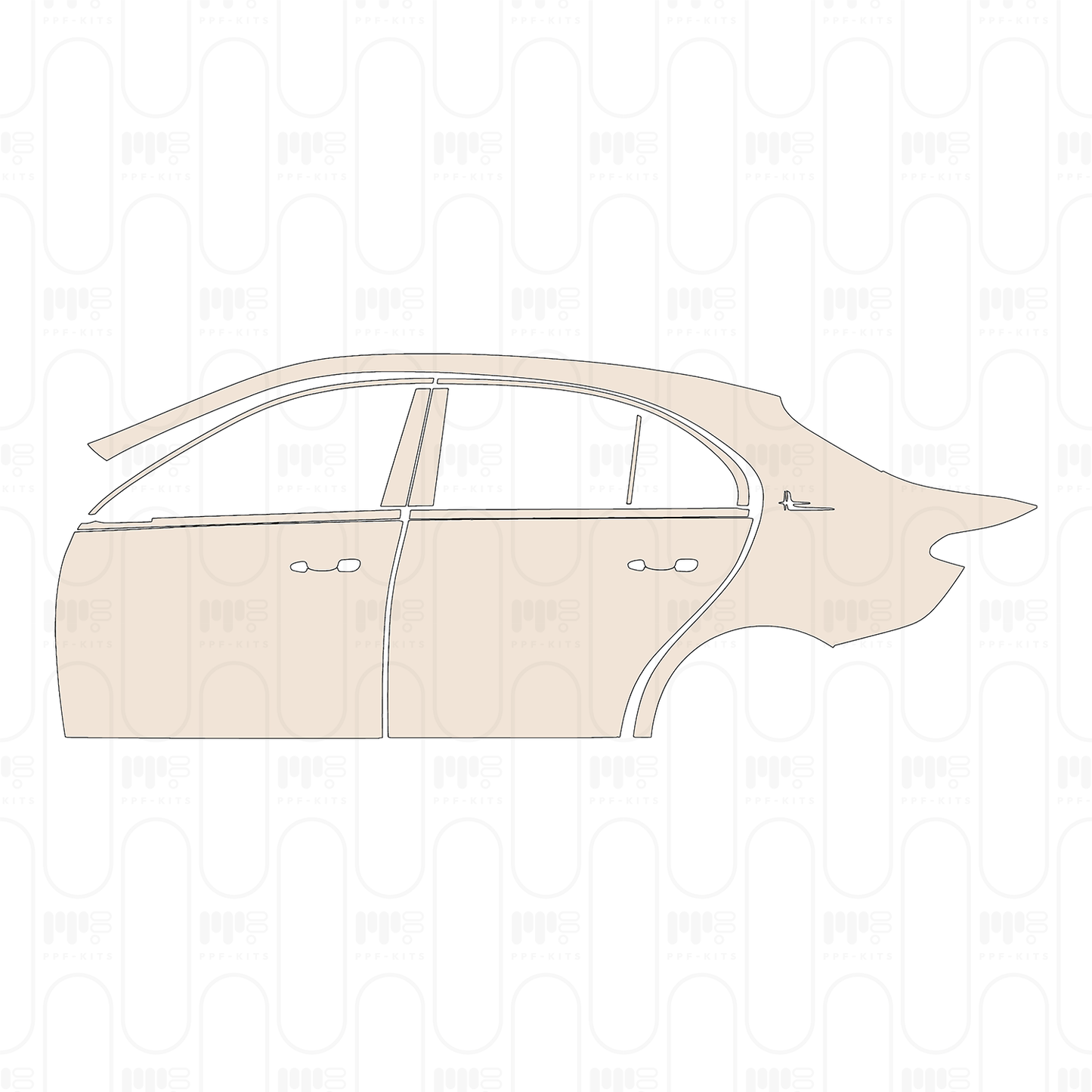PPF prédécoupé Mercedes-Benz C Class Sedan Base Extended Wheelbase 2026