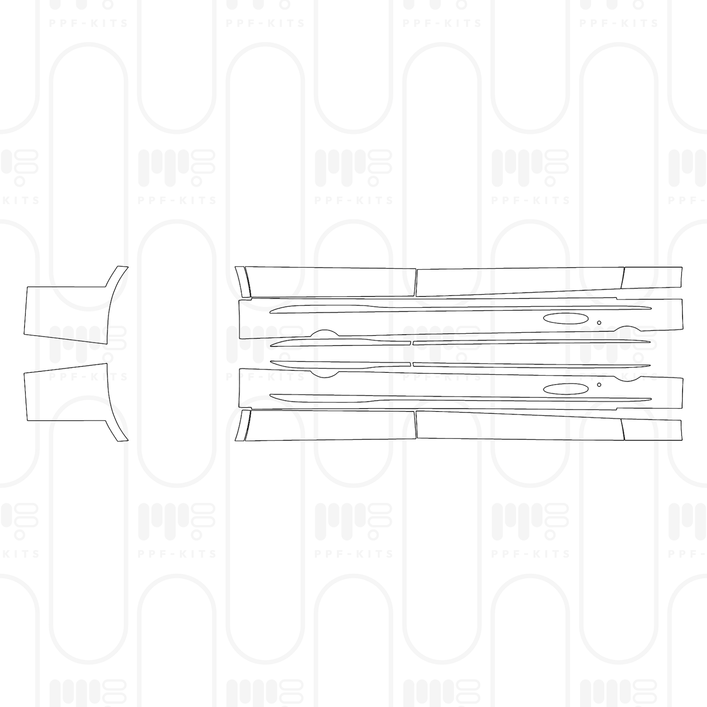 PPF prédécoupé Mercedes-Benz E Class Sedan Luxury Extended Wheelbase 2026